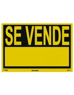 CARTEL 100X70 "SE VENDE" - NEGRO AMARILLO
