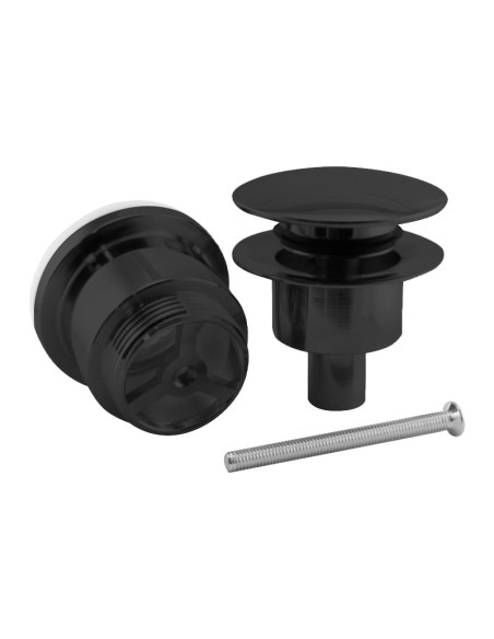 VALVULA CLIC-CLAC TAPON GRANDE 1"1/4 UNIVERSAL NEGRO