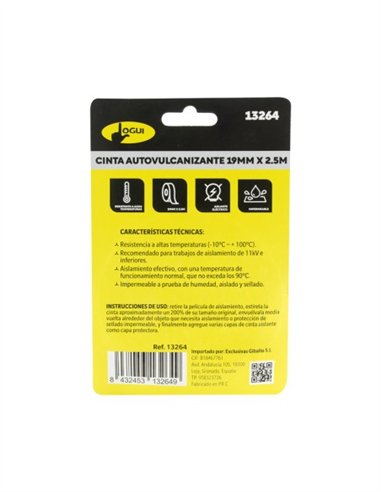 CINTA AUTOVULCANIZANTE 2.5M X 19MM