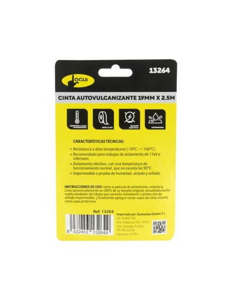 CINTA AUTOVULCANIZANTE 2.5M X 19MM