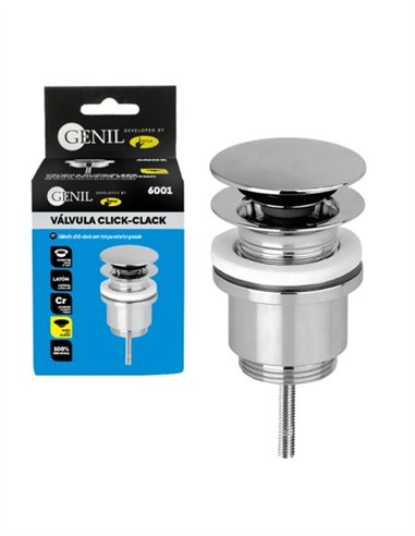 VALVULA CLICK-CLACK TAPON GRANDE  UNIVERSAL - 1 1/4"