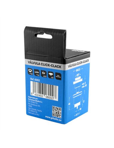 VALVULA CLICK-CLACK TAPON PEQUEÑO 1"1/4 UNIVERSAL