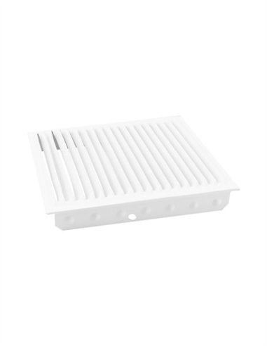 REJILLA DE EMPOTRAR ALUMINIO - 17X17CM GALVANIZADO