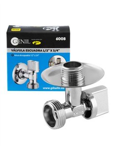 VÁLVULA ESCUADRA GRIFO LAVADORA 1/2 X 3/4