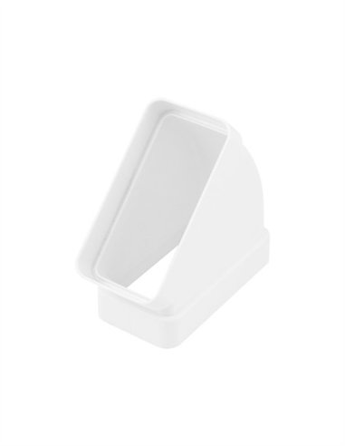 CODO RECTANGULAR HORIZONTAL 45º - 60X120MM