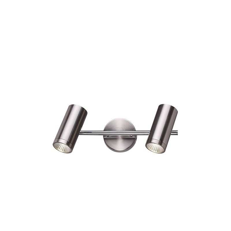 Striscia tetto 2 faretti GU10 nickel satinato GSC 0705204