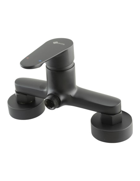 MONOMANDO DUCHA FRONTIL PREMIUM NEGRO MATE