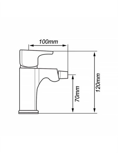 MONOMANDO BIDET FRONTIL PREMIUM