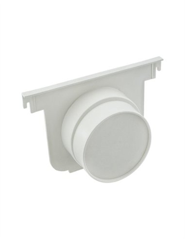 TAPA SALIDA CANALETA - 130MM NEGRO