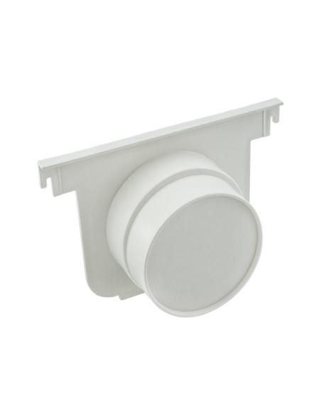 TAPA SALIDA CANALETA - 130MM NEGRO