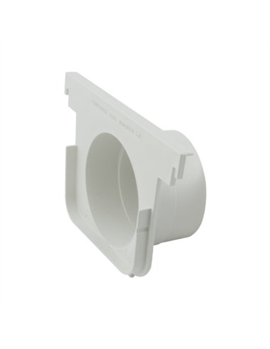 TAPA SALIDA CANALETA - 130MM NEGRO