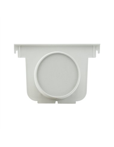 TAPA SALIDA CANALETA - 130MM NEGRO