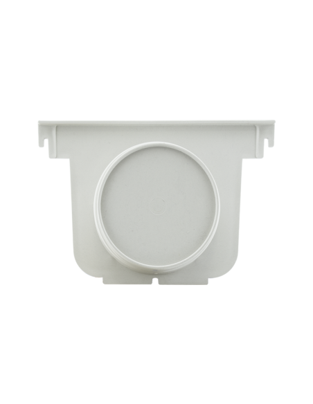 TAPA SALIDA CANALETA - 130MM NEGRO