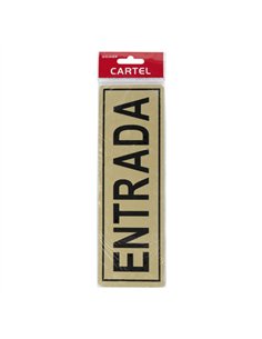 PLACA 6X18 "ENTRADA" 2