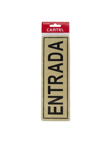 PLACA 6X18 "ENTRADA"