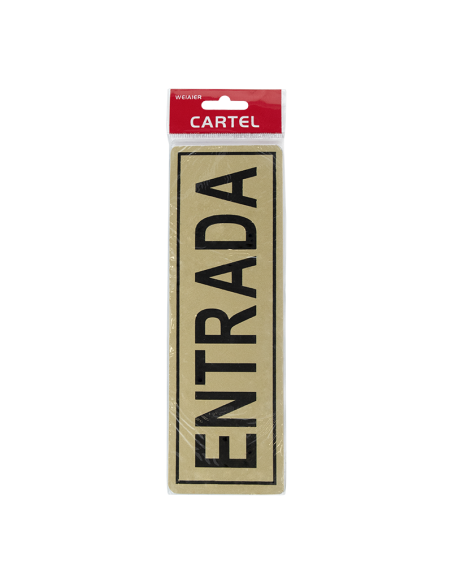 PLACA 6X18 "ENTRADA"