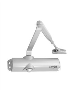 CIERRAPUERTA LO69 EN2-4 CON RETENEDOR PLATA INTHER 2