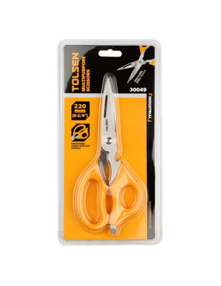 TIJERAS MULTIFUNCION 220MM TOLSEN
