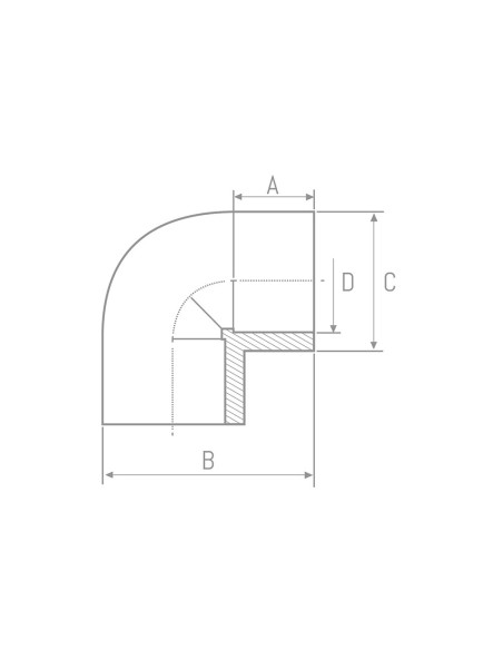 CODO 90º PRESIÓN PVC ENCOLAR - 75MM