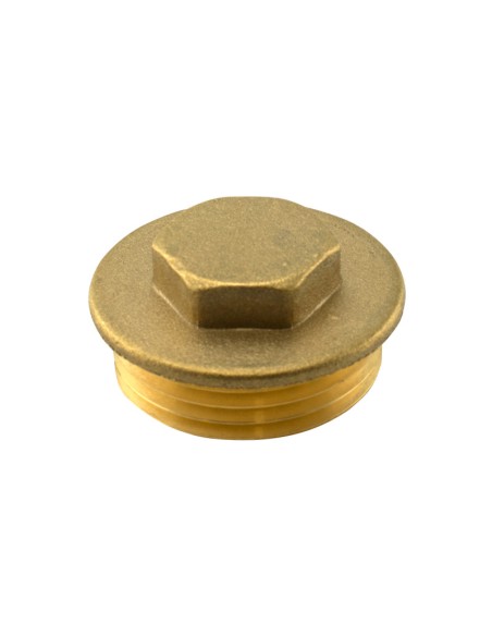 TAPON LATÓN ROSCA MACHO - 2"