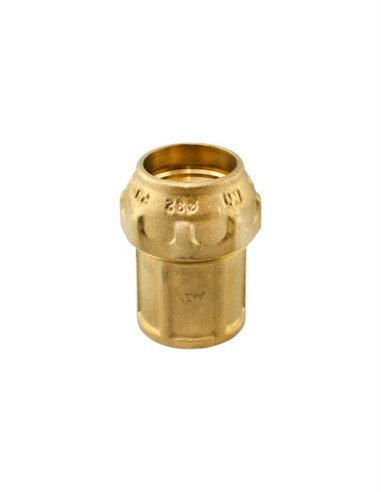 ENLACE ROSCA LATÓN HEMBRA - 32MM - 1"