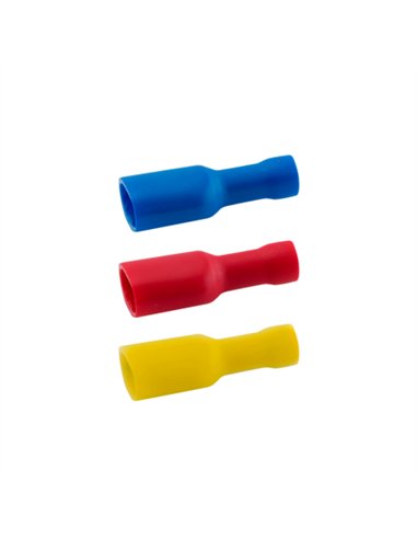 TERMINAL FASTON AISLADO HEMBRA - 1.5 / 6.3MM - ROJO
