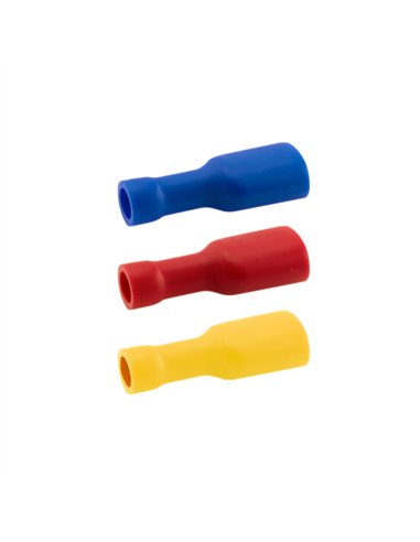 TERMINAL FASTON AISLADO HEMBRA - 1.5 / 6.3MM - ROJO