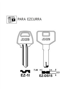 LLAVE EN BRUTO PARA EZCURRA - EZ-1I (JMA) / EZ2R (SILCA)