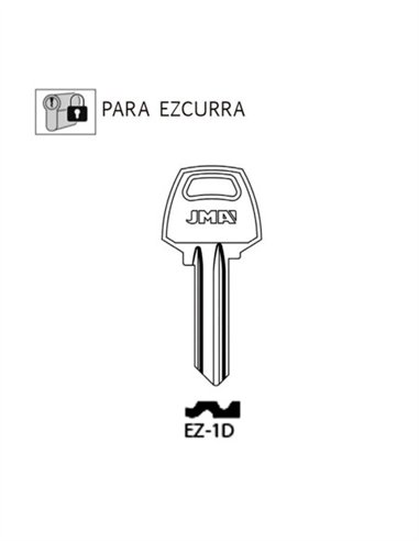 LLAVE EN BRUTO PARA EZCURRA - EZ-DS15R (JMA) / EZ5X (SILCA)