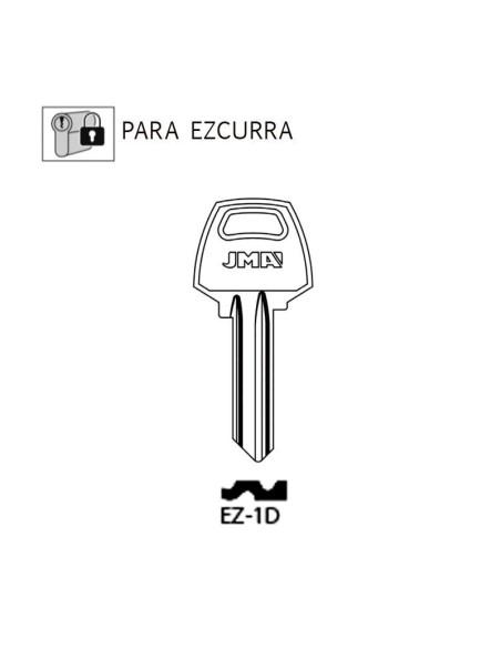 LLAVE EN BRUTO PARA EZCURRA - EZ-DS15R (JMA) / EZ5X (SILCA)