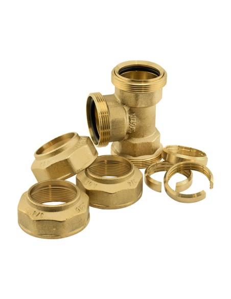 TE 90º LATÓN - 40MM