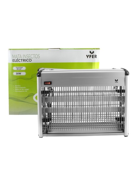 LAMPARA MATAINSECTO ELECTRICA 2X15W GRANDE YFER