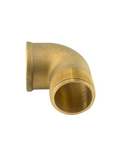 CODO LATÓN MACHO - HEMBRA - 1" 2