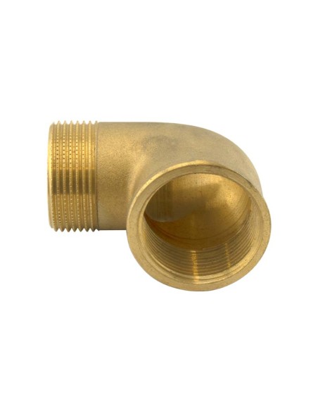 CODO LATÓN MACHO - HEMBRA - 3"