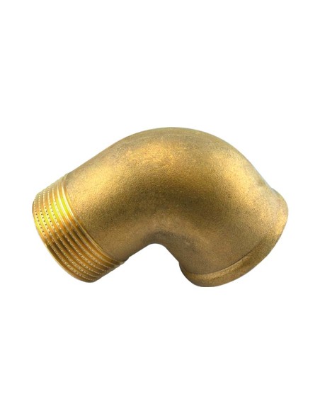 CODO LATÓN MACHO - HEMBRA - 3"