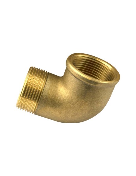 CODO LATÓN MACHO - HEMBRA - 3"