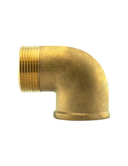 CODO LATÓN MACHO - HEMBRA - 3"