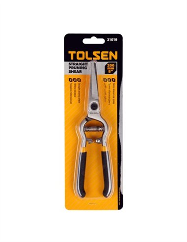 TIJERAS DE PODAR RECTAS 200MM TOLSEN