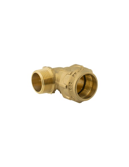 CODO LATÓN 90º MACHO - 20MM - 1/2"