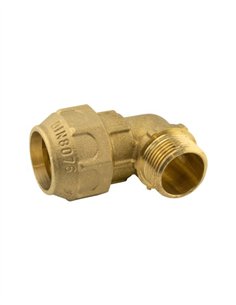 CODO LATÓN 90º MACHO - 32MM - 1"