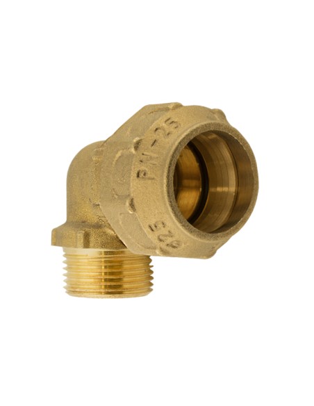CODO LATÓN 90º MACHO - 32MM - 1"