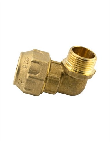 CODO LATÓN 90º MACHO - 32MM - 1"
