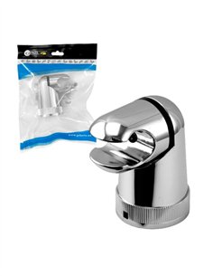 SOPORTE DUCHA BAYONETA REDONDO CROMO 2