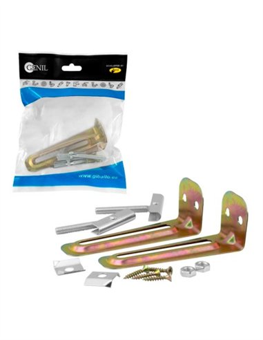 JUEGO 2 ESCUADRAS SOPORTE LAVABO L-10 CM