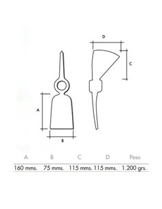 HACHA AZADA 1200G 2