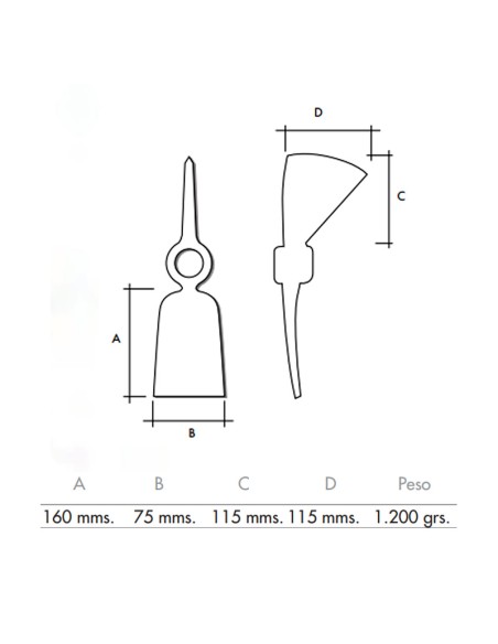 HACHA AZADA 1200G
