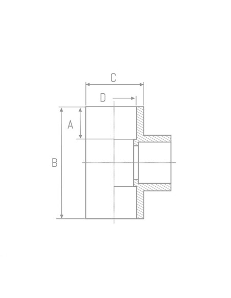 TE 90º  PRESIÓN PVC ENCOLAR - 90MM