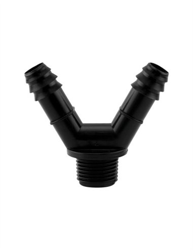 Y 2 SAL. ACETAL A ROSCA MACHO BOLSA 50 UDS - 16MM - 1/2"
