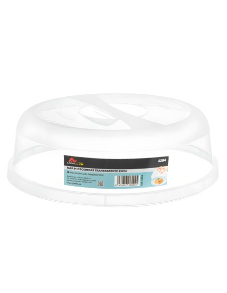 TAPA MICROONDAS TRANSPARENTE 25CM
