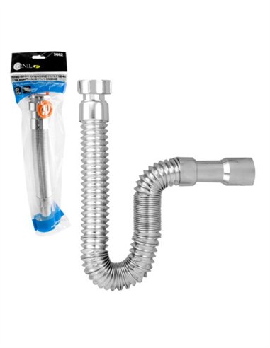 TUBO SIFON EXTENSIBLE CROMO - 1 1/4" 32-40